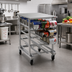 Thumbnail image #2 for Eagle Panco Half-Size Mobile Self-Feeding Gravity-Fed Can Rack for #5 and #10 Cans