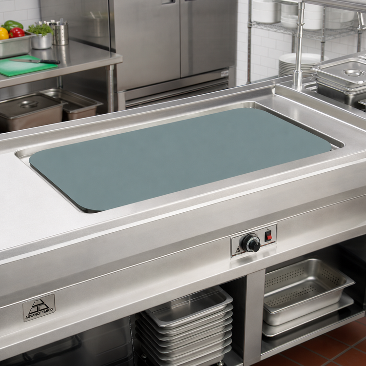 Product image #2 for Advance Tabco Single-Well Stainless Steel Cover Plate for Hot Food Tables and Drop-Ins