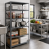 Thumbnail image #2 for IRONMAN Open 5-Shelf Stationary Steel Shelving Unit, 36 x 12 x 75 Inches
