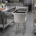 Thumbnail image #2 for Eagle Group Spec-Master FN Series Single-Compartment Freestanding Sink with Backsplash, 25 x 27 Inch, Stainless Steel