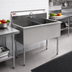 Thumbnail image #2 for Eagle Group Two-Compartment No-Drainboard Utility Sink, 49-3/8