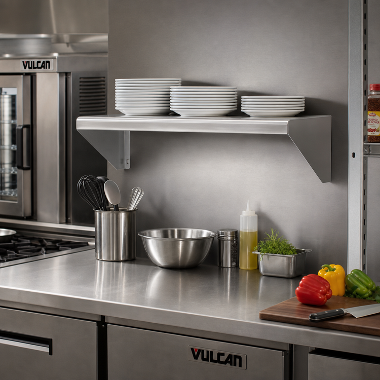 Product image #2 for Vulcan 25-Inch Stainless Steel Plate Rail Accessory