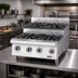 Thumbnail image #2 for Garland UTOG48-SU8 48-Inch Gas Countertop Step-Up Hotplate with 8 Burners