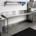 Thumbnail image #2 for Eagle Group Straight Clean Dishtable, 108-Inch W x 30-Inch D, Right-to-Left, 16 Gauge Stainless Steel Top