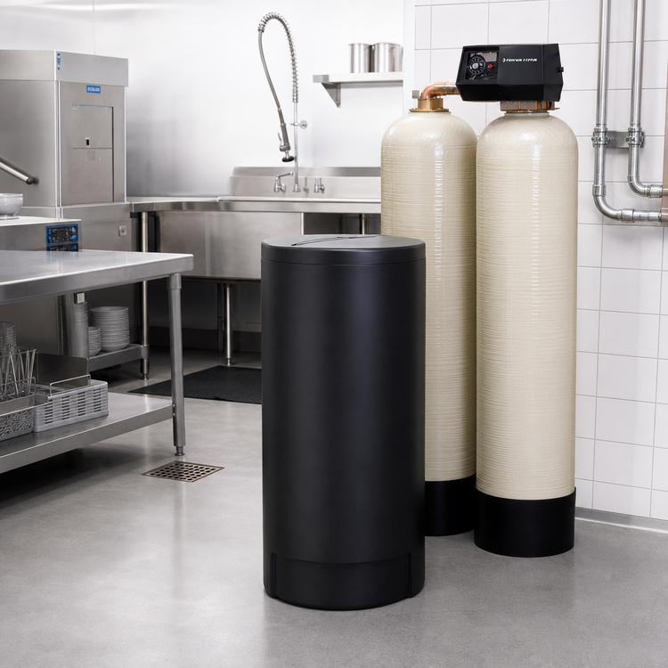 Product image #2 for Everpure CES-9500E-90 Twin Tank Commercial Water Conditioner, 115V, 1-1/2" FNPT