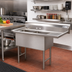 Thumbnail image #2 for Advance Tabco Special Value Series 2-Compartment Fabricated Stainless Steel Sink with Right Drainboard, 18