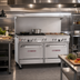 Thumbnail image #2 for Southbend Ultimate 60-Inch Gas Restaurant Range with 5 Burners, 24-Inch Griddle and 2 Convection Ovens