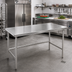 Thumbnail image #2 for Advance Tabco 108 x 36-Inch 14 Gauge 304 Stainless Steel Open Base Work Table