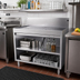 Thumbnail image #2 for CHOICE 36-Inch Wide x 24-Inch Deep Underbar Drainboard Cabinet, Open Front, Without Doors