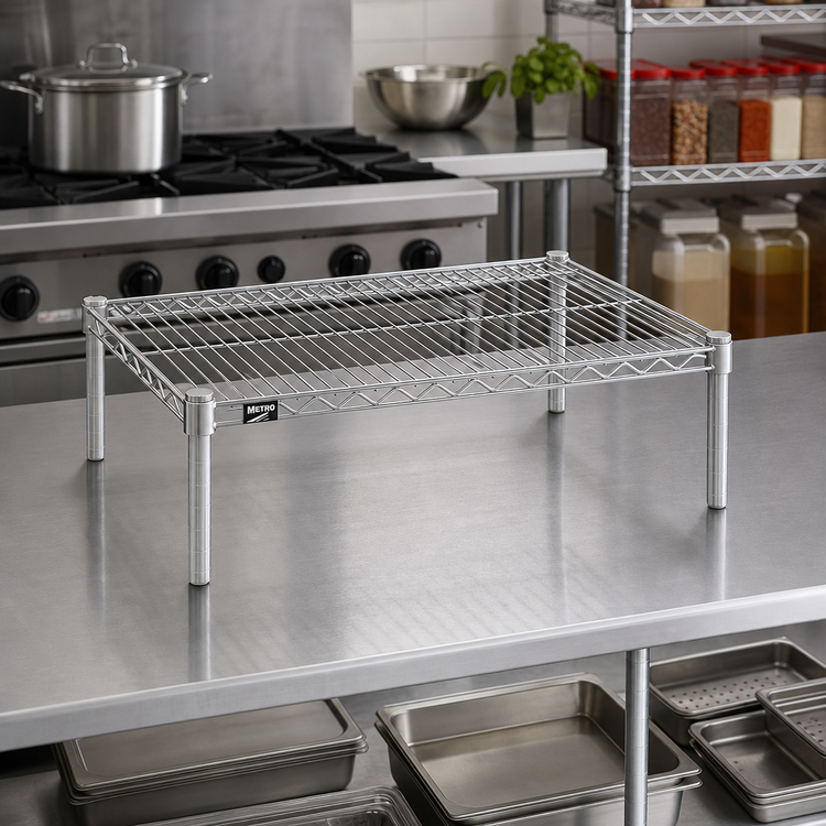 Product image #2 for Metro Super Erecta 36"W x 18"D Chrome Open-Wire Dunnage Rack Platform