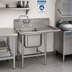 Thumbnail image #2 for Advance Tabco Regaline 1-Compartment Stainless Steel Sink with Right-Hand Drainboard, 28 x 20 x 14 Inch Bowl, 49-3/8 x 36 Inch