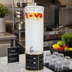 Thumbnail image #2 for Empire Round Single Beverage Dispenser with Ice Chamber, Black, 10-1/2 Inch Diameter x 24 Inch H