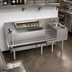 Thumbnail image #2 for Krowne Royal Series 72-Inch Stainless Steel Underbar Workstation with Ice Bin, Dump Sink, and Speedrail