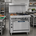 Thumbnail image #2 for Imperial Spec Series Heavy Duty 36-Inch Modular Gas Range with 18-Inch Thermostatic Griddle and 2 Open Burners