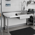 Thumbnail image #2 for Eagle Group Straight Soiled Dishtable with Pre-Rinse Sink, Left-to-Right Operation, 48 x 30 Inches