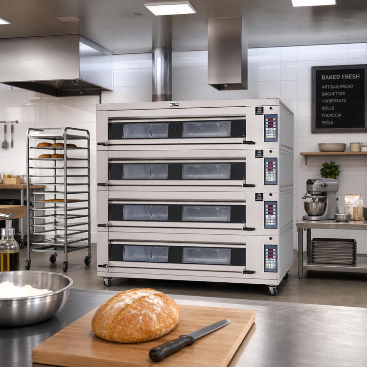 Product image #2 for Artisan Side-Load 4-Deck Electric Stone Hearth Deck Oven