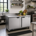 Thumbnail image #3 for Beverage-Air 60-Inch Two-Section Worktop Refrigerator with Solid Doors, 14.75 Cu. Ft.