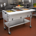 Thumbnail image #2 for Eagle Group 82-Inch Portable Electric Hot Food Table with 5 x 12 x 20 Dry Wells, Open Base, 208V