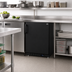 Thumbnail image #3 for Summit Commercial 2.68 Cu. Ft. Reach-In Undercounter All-Freezer with Reversible Solid Door, Black Exterior