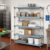 Thumbnail image #2 for MetroMax Q 5-Shelf Add-On Polymer Shelving Unit, 72W x 18D x 74H