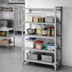 Thumbnail image #3 for Camshelving Premium 4-Shelf Vented and Solid Stationary Polymer Add-On Shelving Unit, 18