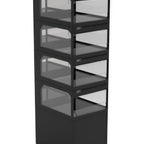 Thumbnail image #1 for RPI Industries VIHD4-SQ-CO-VARIO-BL Heated Floor Display Merchandiser, Back-Loading, 1 Shelf, Individually Controlled, Matte Black