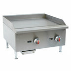 Thumbnail image #1 for USR Brands Cookline CGG-24M 24-In Countertop Natural Gas Griddle, 19-In Cooking Surface, 5/8-In Stainless Steel Plate, Manual Controls