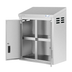 Thumbnail image #5 for KoolMore 24 Inch Wall-Mounted Stainless Steel Commercial Wall Cabinet with Locking Hinged Doors and 2 Shelves