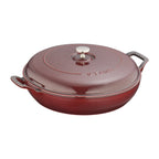 Thumbnail image #2 for Zwilling J.A. Henckels Staub® 1007985 Braiser Pan, 3-1/2 qt, Enameled Cast Iron, with Dome Lid, Induction Ready