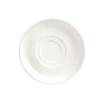 Thumbnail image #1 for Libbey Slenda 905356430 Soup Cup Saucer, 6-1/2" Diameter, Double Well, Round Porcelain