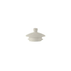Thumbnail image #1 for Tuxton China Modena AMU-102L Ceramic Coffee Pot Lid, Pearl White 1 Dozen