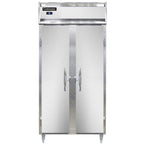 Thumbnail image #1 for Continental Refrigerator Designer Slim Line D2RSESN Two-Section Reach-In Refrigerator, 36-1/4" Wide, Solid Narrow Hinged Doors