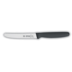 Thumbnail image #1 for Matfer Bourgeat Giesser Messer 182104 Butter Knife, 4-1/4-Inch Blade, Black Non-Slip Thermoplastic Elastomer Handle
