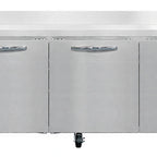 Thumbnail image #1 for Continental Refrigerator RA118NBS 118" 5-Door Stainless Steel Worktop Refrigerator with 5 1/2" Backsplash