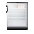 Thumbnail image #1 for Summit Commercial SCR600BGLBI Reach-In Refrigerated Merchandiser, 1-Section, Glass Door, 5.5 cu. ft., Black