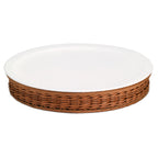 Thumbnail image #1 for G.E.T. Frilich Picknick 3255050 Round Cold Food Display Set, 16-1/10" Diameter, White China Plate, Cooling Pack, Insulated Basin