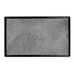 Thumbnail image #1 for G.E.T. Kobe - EGS B177208-SLVB Rectangular Melamine Serving Tray, Black with Silver Decal, 20-3/4" x 12-3/4" x 1/2" Case of 3