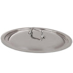 Thumbnail image #1 for JB Prince Mauviel S406 24 Round Domed Stainless Steel Pot/Pan Lid with Stay-Cool Handle, 9.5-Inch Diameter