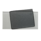 Thumbnail image #1 for Steelite International Catherine Hurand, Shadows 6590B930 Rectangular Gray Glass Serving Tray, 7.875" x 4.75"