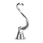 Thumbnail image #1 for Alfa International GM10D 10 qt Aluminum Spiral Dough Hook for Planetary Mixer