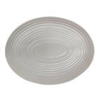 Thumbnail image #1 for Vertex China Elements E-14-S 13-1/4-Inch Oval Coupe China Platter, Stone Matte Gray 1 Dozen