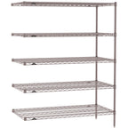 Thumbnail image #1 for Metro Super Erecta SE-2454K4-63-A5 Add-On Wire Shelving Unit, 54"W x 24"D x 63"H, 600 lb. capacity per shelf, 2000 lb. capacity per unit, 1" shelf
