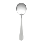 Thumbnail image #1 for Thunder Group Tahoe SLTE103 Bouillon Spoon, 5.89" Simple Line-Trimmed Handle, 18/0 Stainless Steel, Bright Finish Case of 50 Dozen