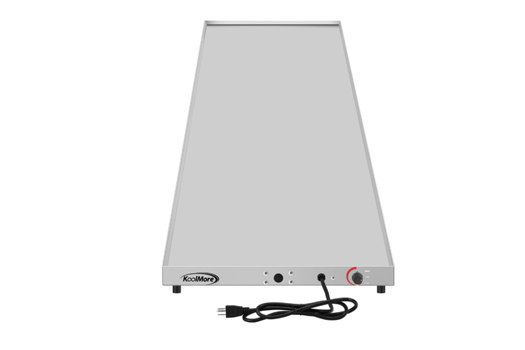 Product image #5 for KoolMore 72-Inch Commercial Warming Shelf with Marine Edge, 304 Stainless Steel, 120V