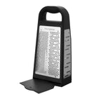 Thumbnail image #1 for Matfer Bourgeat Microplane 186614 Box Grater with Fine, Coarse, Ribbon, Ultra-Coarse & Slicer Blades and Slide-Out Catch Plate