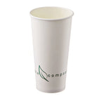 Thumbnail image #1 for Tableware Solutions USA Q3005 Disposable Plastic Cup, 19.9 oz, PLA, White Case of 500