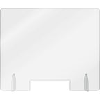Thumbnail image #1 for AARCO Products FPS3036 Freestanding Acrylic Protection Shield with Pass-Thru, 30 x 36 in, 1/4 in Thick, Clear