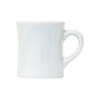 Thumbnail image #1 for Tuxton China DuraTux®© BPM-090B Porcelain White Diner Mug, 9 oz., 3-3/8" Diameter x 3-3/4"H Case of 2 Dozen