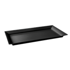Thumbnail image #1 for G.E.T. GET ML-242-BK Rectangular Melamine Display Platter, 28" x 16", Black