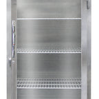 Thumbnail image #1 for Continental Refrigerator Designer Line DL1WE-SS-PT-GD-SD Pizza Holding Cabinet, One-Section Pass-Thru, Glass Front/Stainless Rear, Stainless Steel